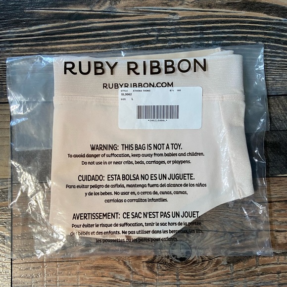 Ruby Ribbon Athena shaping thong size Large - Picture 2 of 6